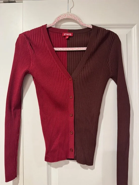Staud two tone cardigan - Picture 2 of 3